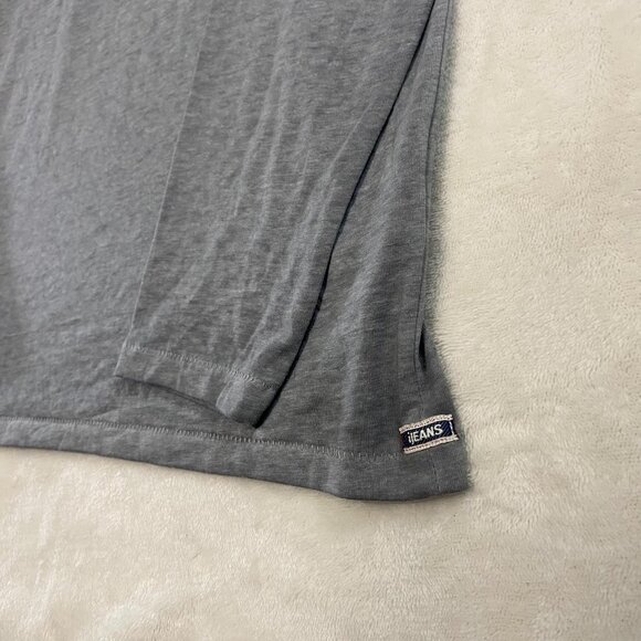 i jeans by Buffalo Mens SZ L Long Sleeve Regular Fit Henley Shirt Gray NWT - Picture 2 of 9
